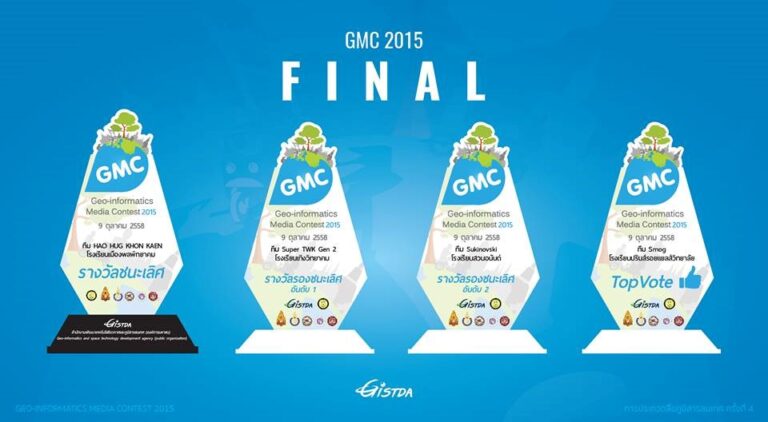 รางวัลชนะเลิศ การประกวดสื่อภูมิสารสนเทศ ครั้งที่ 4 ประจำปี 2558 – GMC 2015